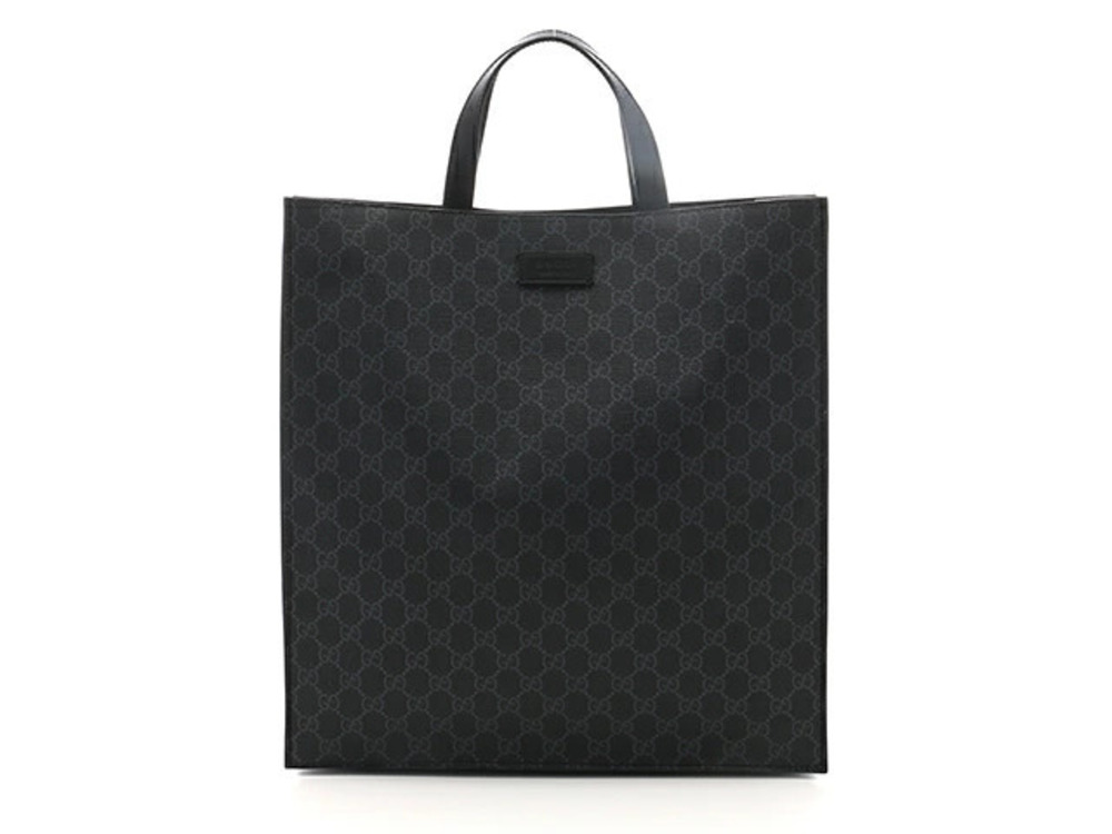 Gucci Tote Bag GG Supreme Canvas Gray